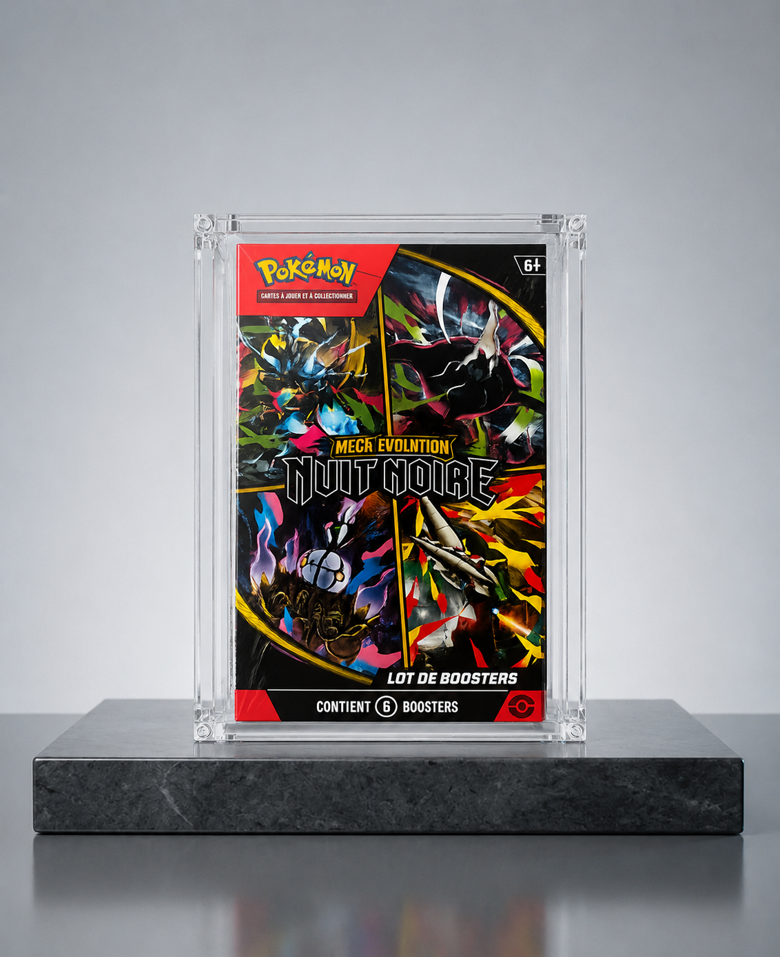 Boîtier acrylique transparent ShieldVault pour Bundle Pokémon avec fermeture magnétique